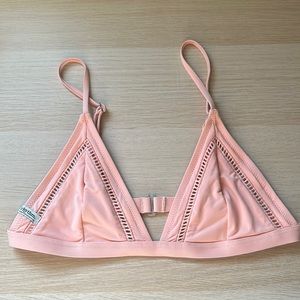 Rhythm my bralette swim top, light peach size medium